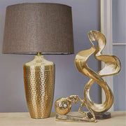 Matel Hammered Finish Table Lamps (Silver Golden) - iSurfaces
