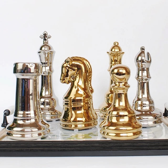 Gold Chess Pieces - iSurfaces
