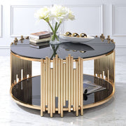 Marble Brass Coffee Table - Circular - iSurfaces